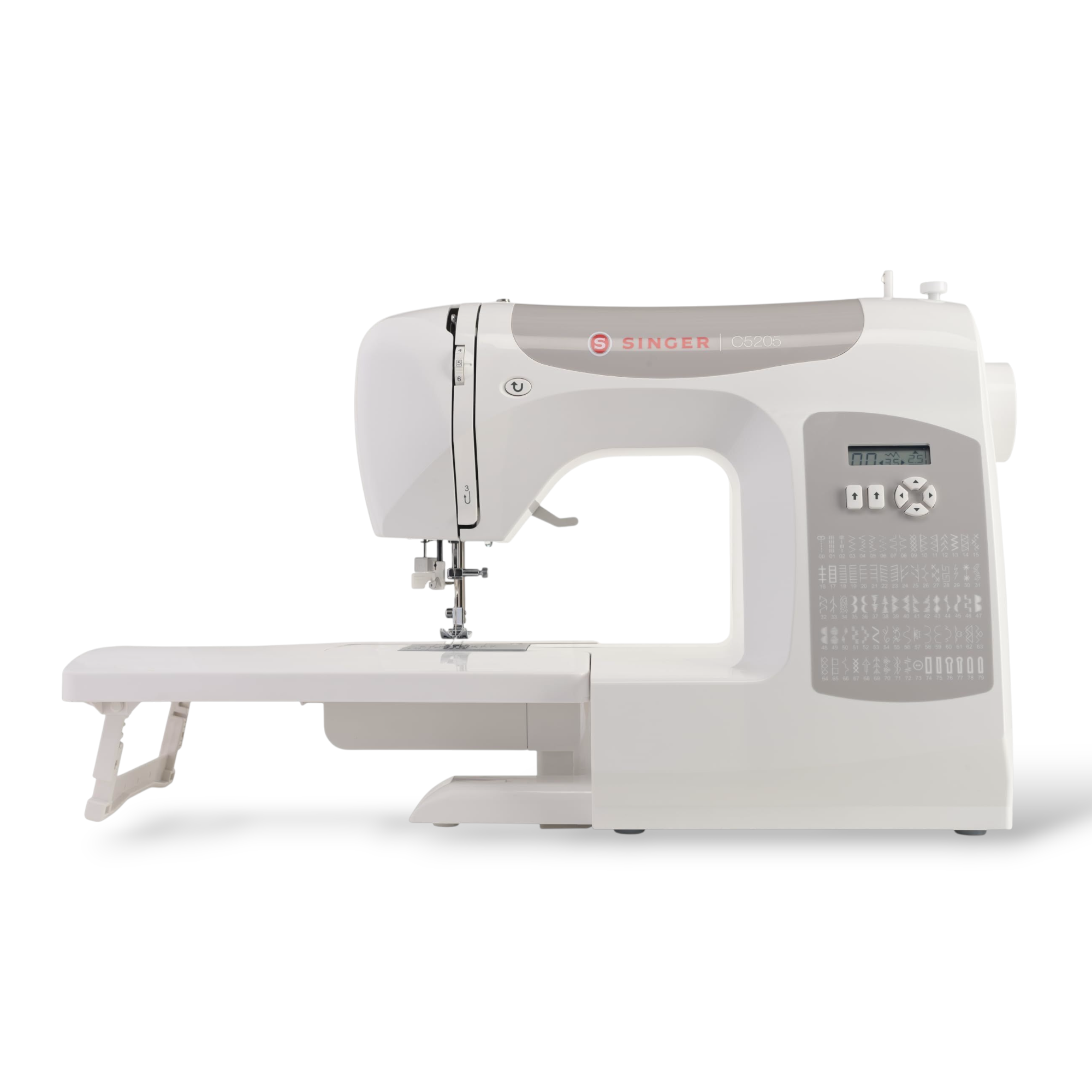 Singer C5205 Computerized Sewing Machine With Extension Table - 80 Built In Stitch With LED Screen