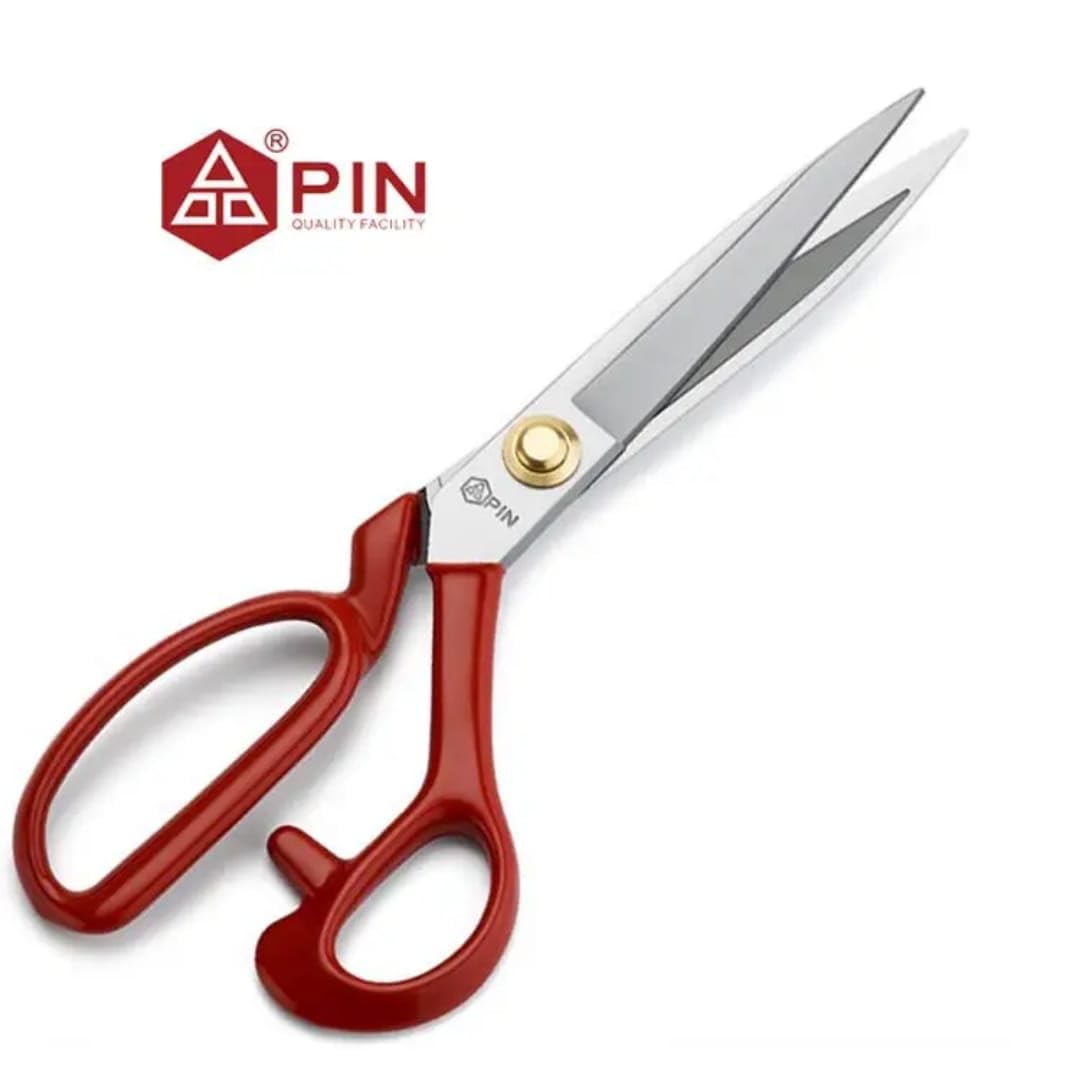 10 inch Scissor | PIN Tailors Scissor for professional cloth cutting Red Tailor Scissors for Fabric Cutting