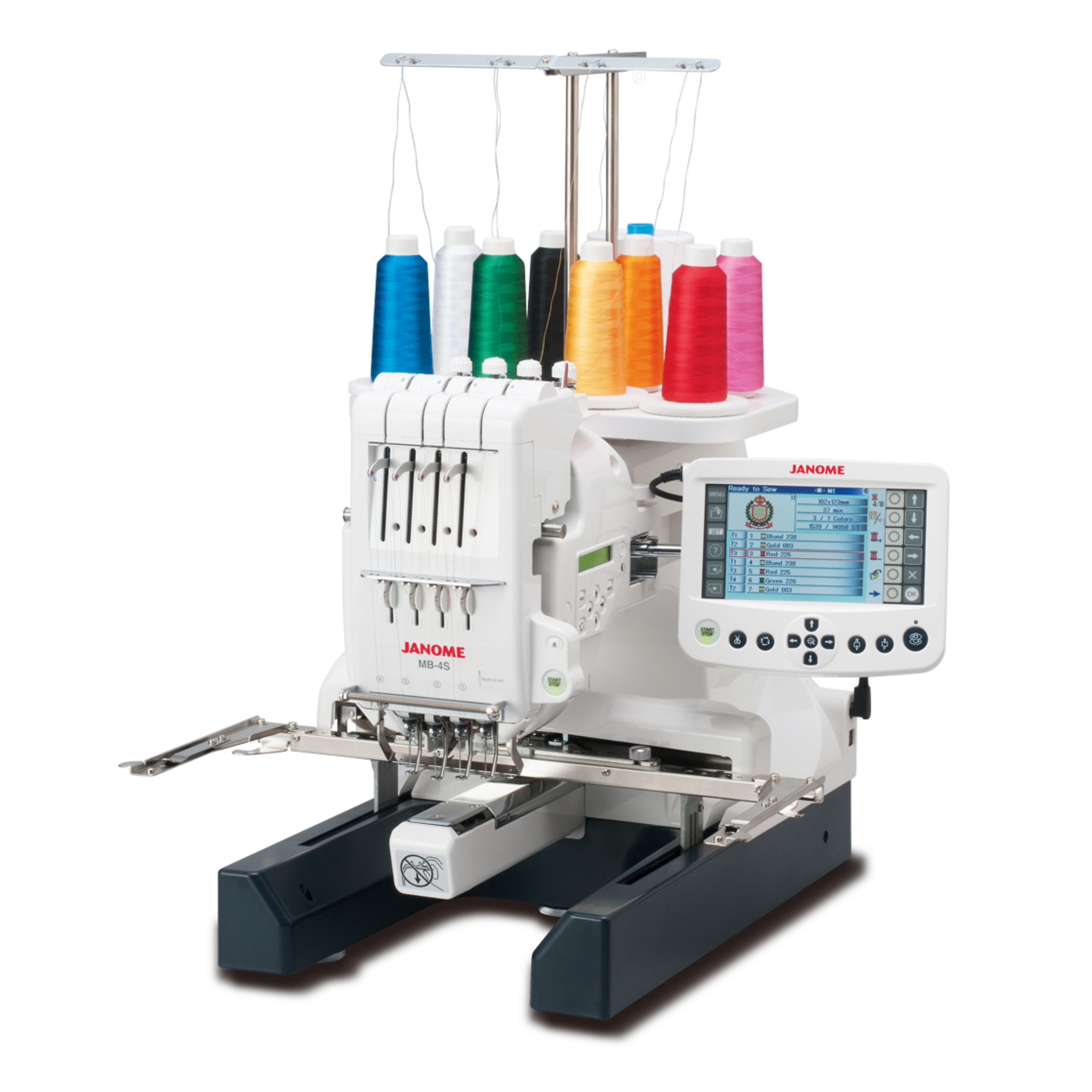 Usha Janome MB-4 Single Head Four Needle Professional Embroidery Machine
